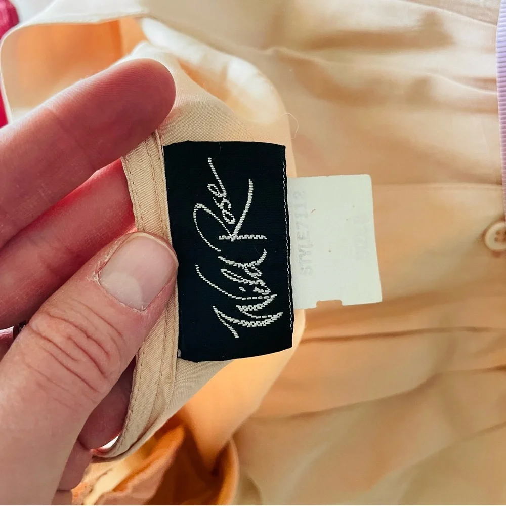 Vintage Peach Midi Dress - Picture 13 of 16